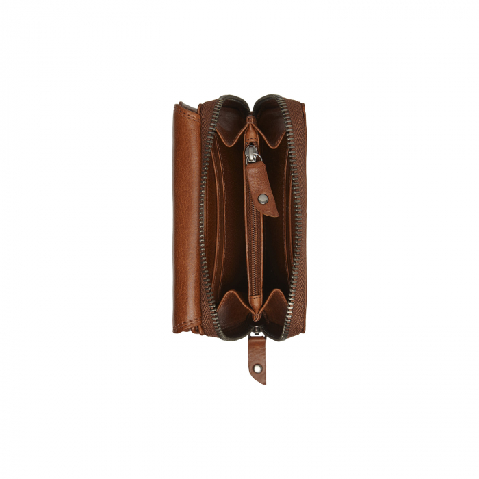 Portofel dama din piele naturala, The Chesterfield Brand, Salviano, cu protectie anti scanare RFID, Maro coniac [5]