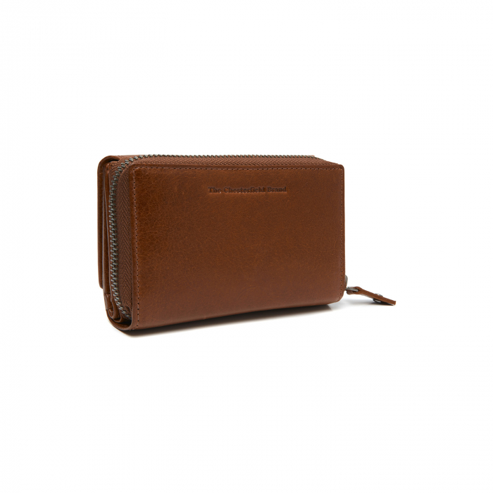Portofel dama din piele naturala, The Chesterfield Brand, Salviano, cu protectie anti scanare RFID, Maro coniac [7]