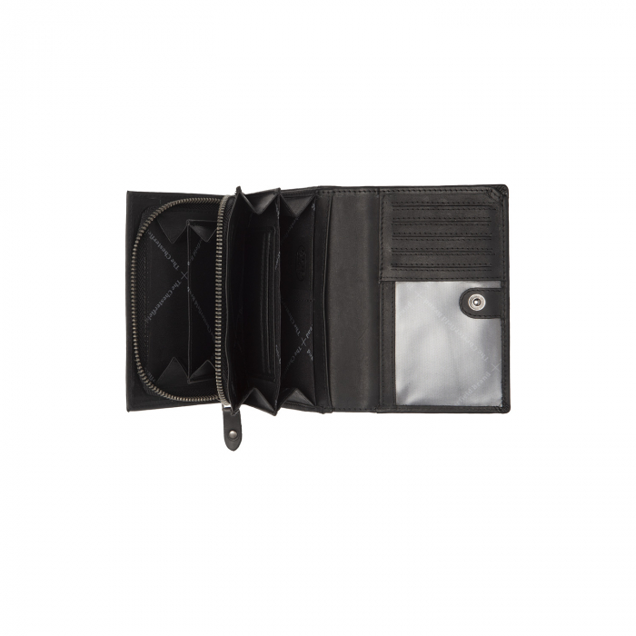 Portofel dama din piele naturala, The Chesterfield Brand, Seattle, cu protectie anti scanare RFID, Negru [3]