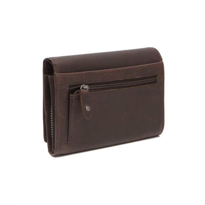 Portofel dama din piele naturala, The Chesterfield Brand, Seattle, cu protectie anti scanare RFID, Maro inchis [5]