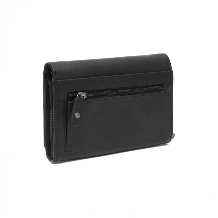 Portofel dama din piele naturala, The Chesterfield Brand, Seattle, cu protectie anti scanare RFID, Negru [5]