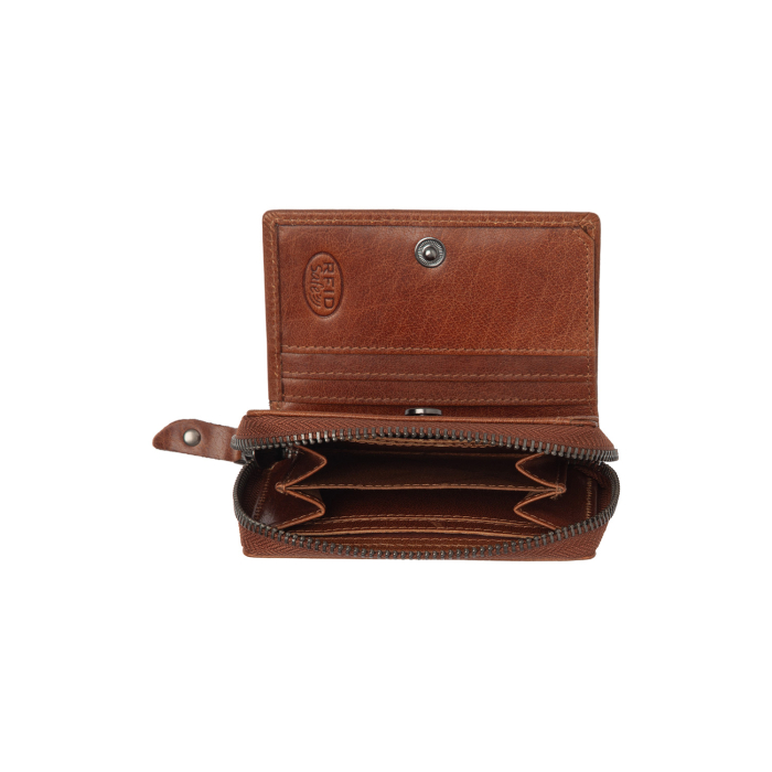 Portofel dama din piele naturala, The Chesterfield Brand, Sionel, cu protectie anti scanare RFID, Maro coniac [4]