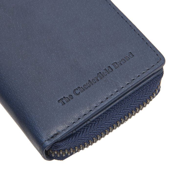 Portofel dama din piele naturala, The Chesterfield Brand, Sionel, cu protectie anti scanare RFID, Bleumarin [5]