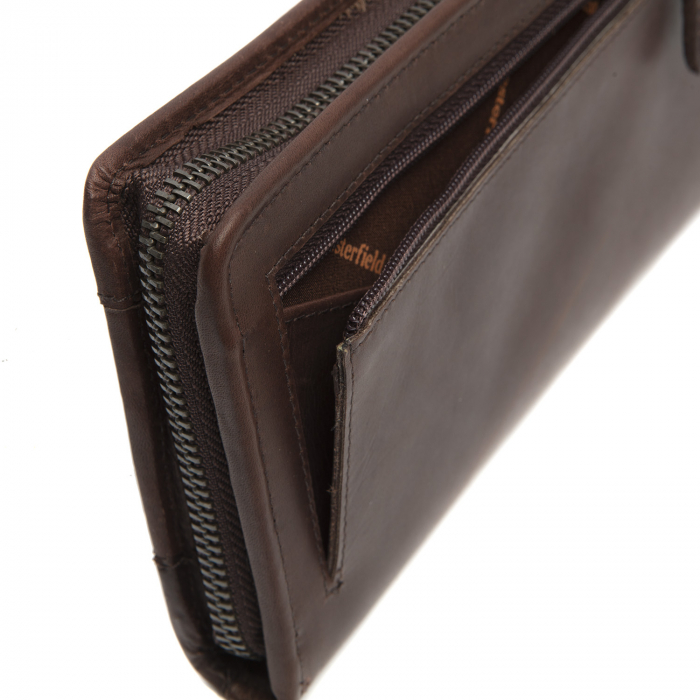 Portofel dama din piele naturala, The Chesterfield Brand, Sofia, Maro inchis [4]