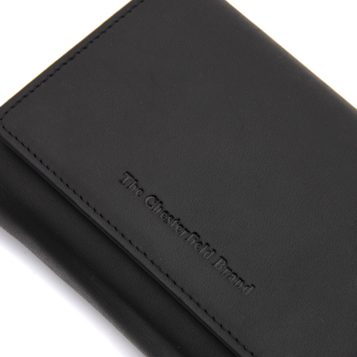 Portofel dama din piele naturala, The Chesterfield Brand, Sorraia, cu protectie anti scanare RFID, Negru [2]