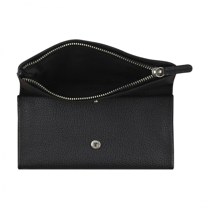 Portofel dama din piele naturala moale, Bugatti, model Lady Top 401, Negru [5]