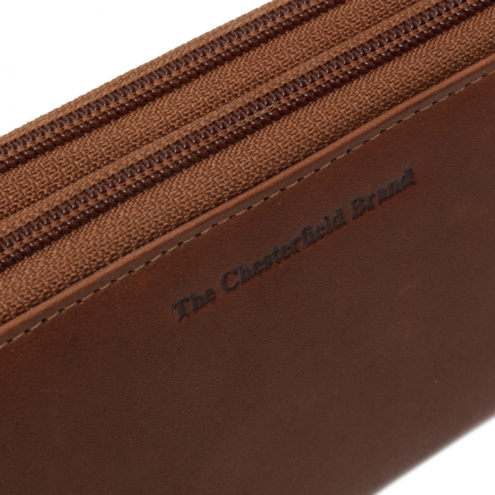 Portofel dama, The Chesterfield Brand, cu protectie anti scanare RFID, din piele naturala, Hadley, Maro coniac [2]