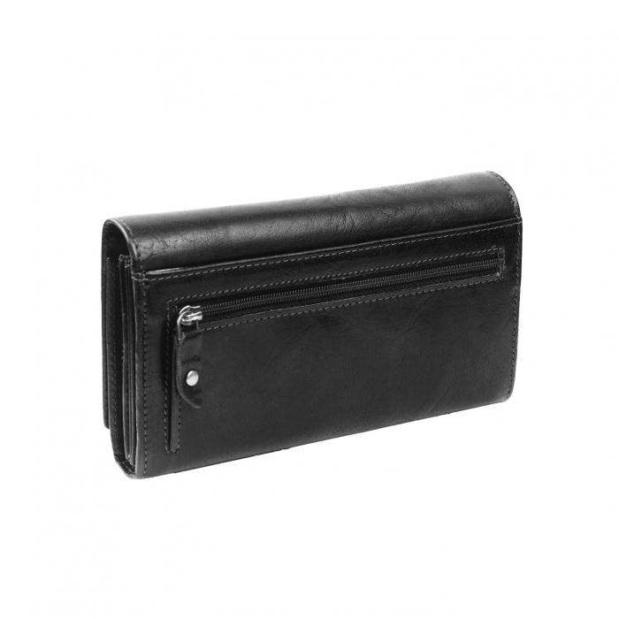 Portofel dama, The Chesterfield Brand, cu protectie anti scanare RFID, din piele naturala, Hampton, Negru [6]