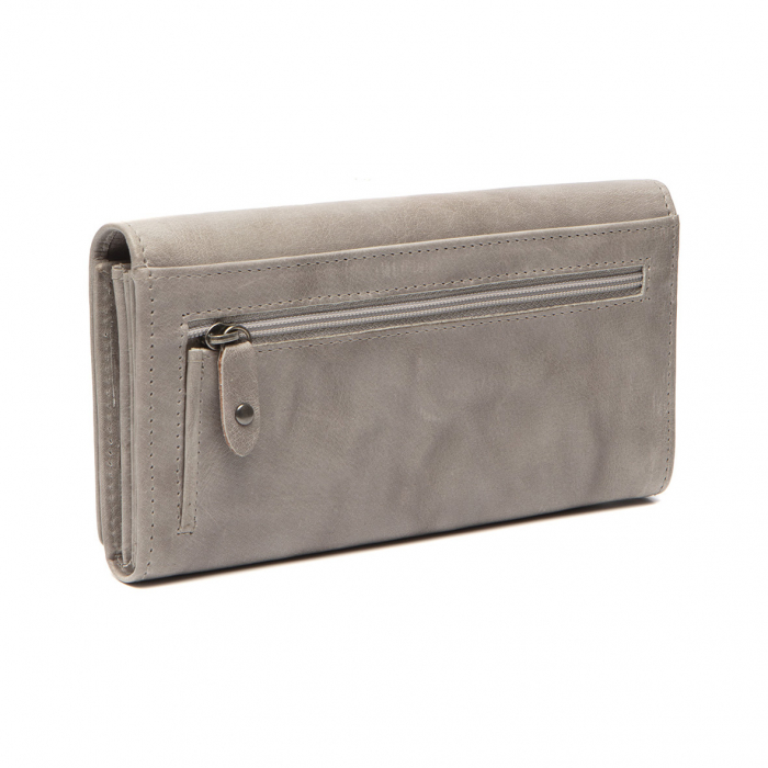 Portofel dama, The Chesterfield Brand, cu protectie anti scanare RFID, din piele naturala, Hampton, Gri [2]