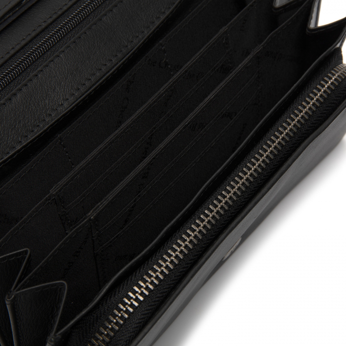 Portofel dama, The Chesterfield Brand, cu protectie anti scanare RFID, din piele naturala nappa, Arvento, Negru [4]