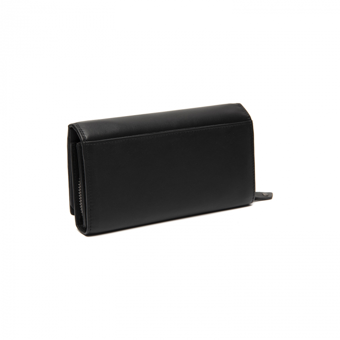 Portofel dama, The Chesterfield Brand, cu protectie anti scanare RFID, din piele naturala nappa, Arvento, Negru [6]