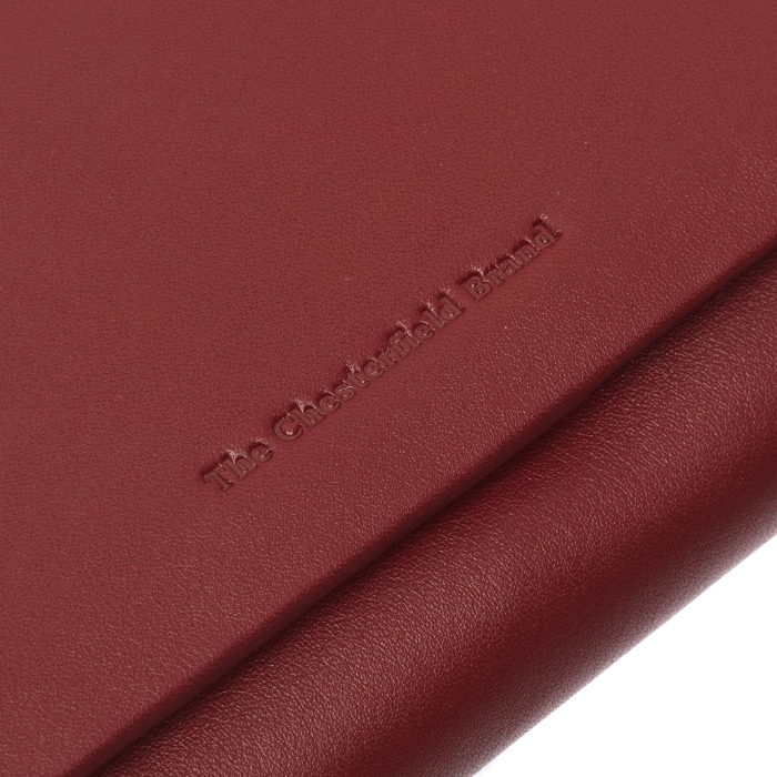 Portofel dama, The Chesterfield Brand, cu protectie anti scanare RFID, din piele naturala nappa, Arvento, Rosu [2]