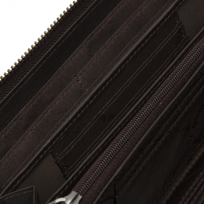 Portofel dama, The Chesterfield Brand, cu protectie anti scanare RFID, din piele naturala nappa, Cantara, Maro inchis [4]