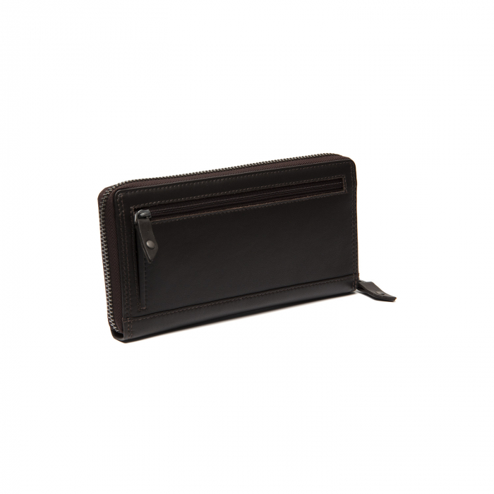 Portofel dama, The Chesterfield Brand, cu protectie anti scanare RFID, din piele naturala nappa, Cantara, Maro inchis [6]