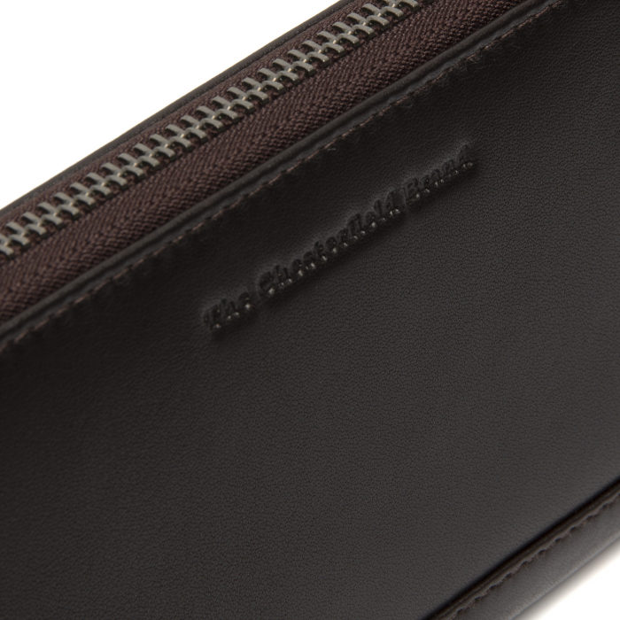 Portofel dama, The Chesterfield Brand, cu protectie anti scanare RFID, din piele naturala nappa, Cantara, Maro inchis [2]
