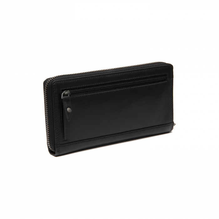 Portofel dama, The Chesterfield Brand, cu protectie anti scanare RFID, din piele naturala nappa, Cantara, Negru [6]