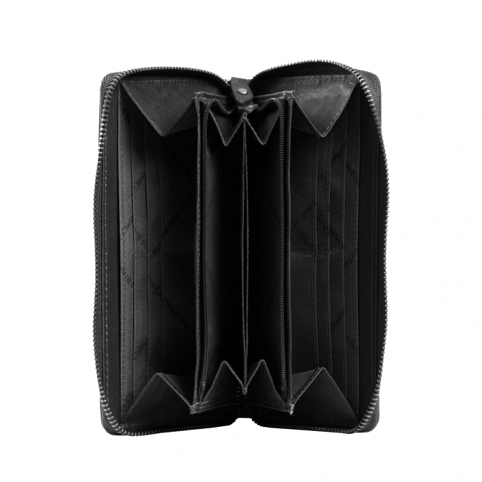 Portofel dama, The Chesterfield Brand, cu protectie anti scanare RFID, din piele naturala, Nova, Negru [2]
