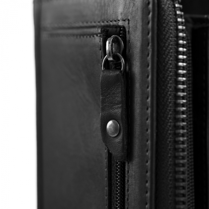 Portofel dama, The Chesterfield Brand, cu protectie anti scanare RFID, din piele naturala, Nova, Negru [4]