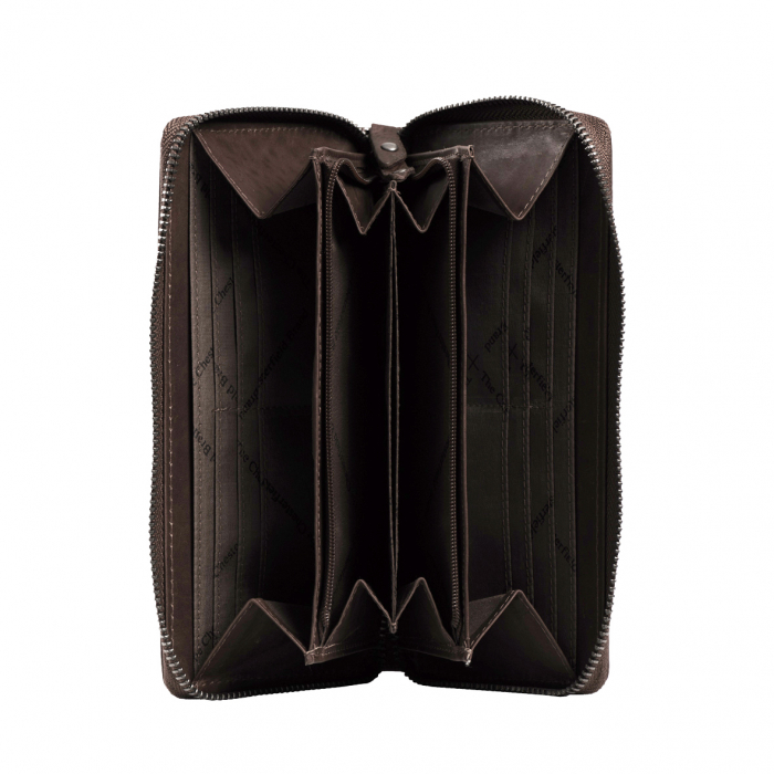 Portofel dama, The Chesterfield Brand, cu protectie anti scanare RFID, din piele naturala, Nova, Maro inchis [2]