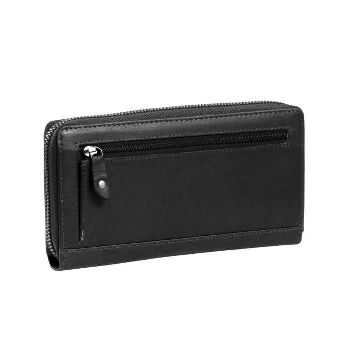 Portofel dama, The Chesterfield Brand, cu protectie anti scanare RFID, din piele naturala, Nova, Negru [5]
