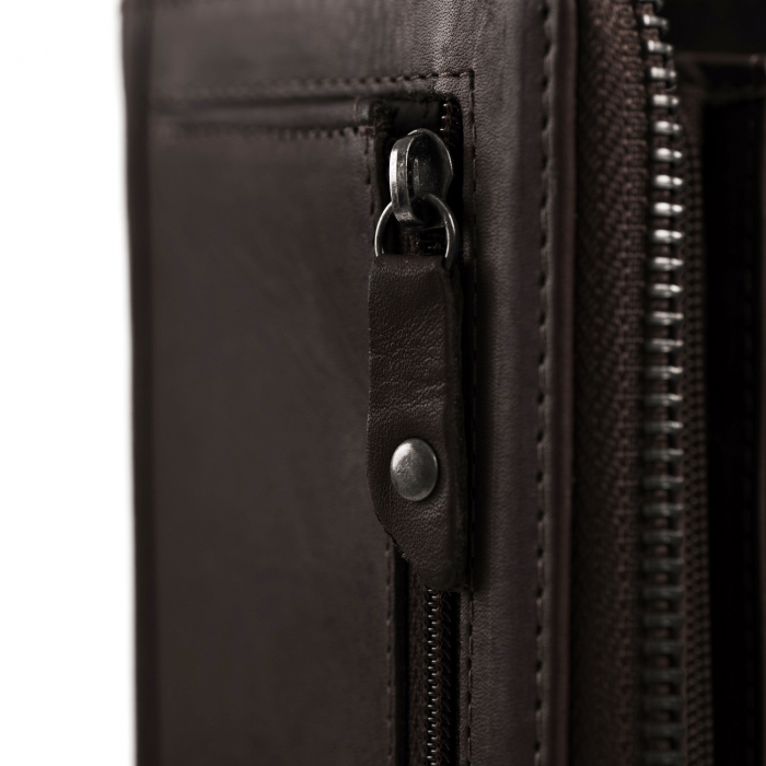 Portofel dama, The Chesterfield Brand, cu protectie anti scanare RFID, din piele naturala, Nova, Maro inchis [3]