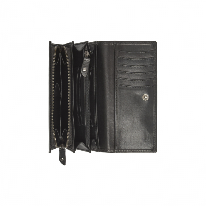 Portofel dama, The Chesterfield Brand, cu protectie anti scanare RFID, din piele naturala, Rivalto, Negru [2]