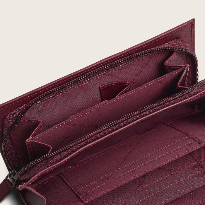 Portofel dama, The Chesterfield Brand, cu protectie anti scanare RFID, din piele naturala Valetta, Rosu inchis [3]