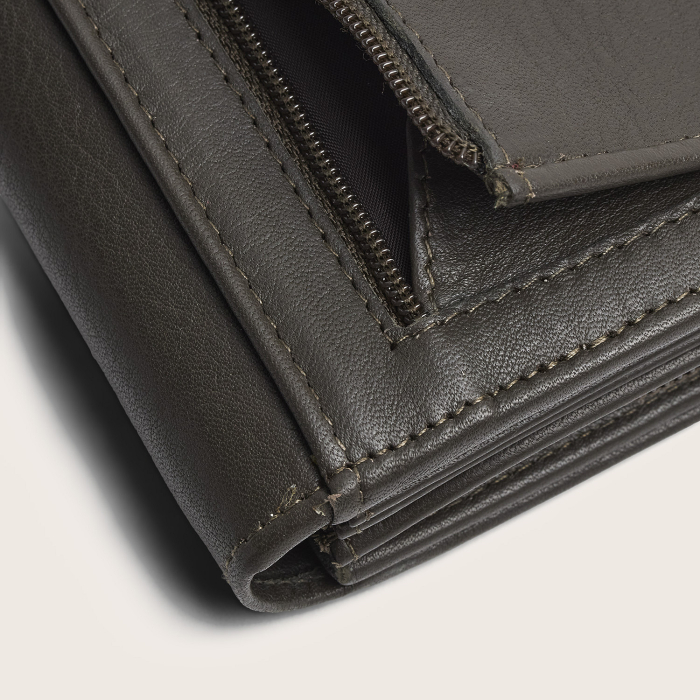 Portofel dama, The Chesterfield Brand, cu protectie anti scanare RFID, din piele naturala Valetta, Gri argila [6]