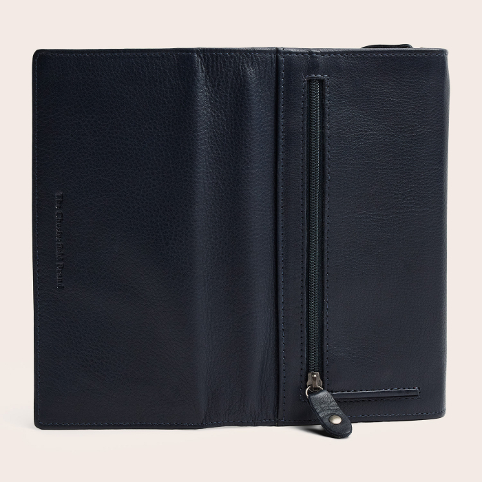 Portofel dama, The Chesterfield Brand, cu protectie anti scanare RFID, din piele naturala Valetta, Bleumarin [11]