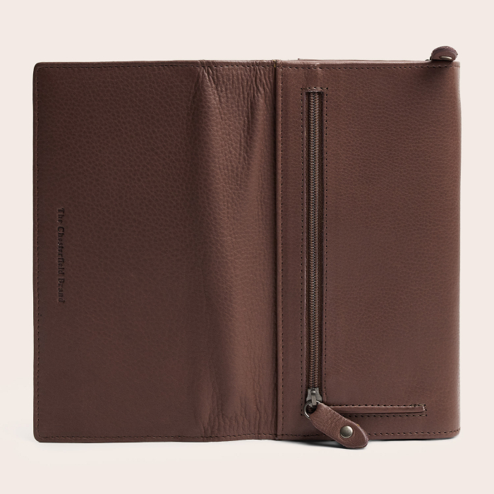 Portofel dama, The Chesterfield Brand, cu protectie anti scanare RFID, din piele naturala Valetta, Taupe inchis [10]