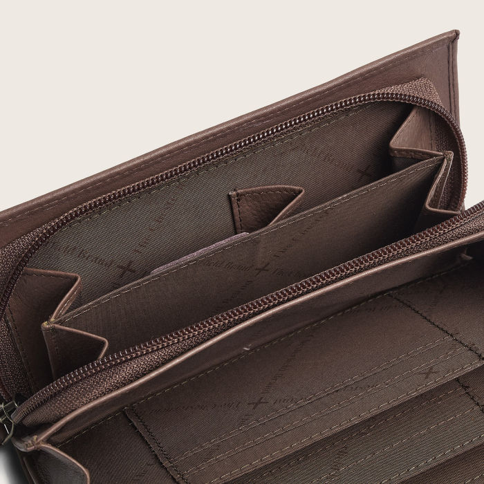 Portofel dama, The Chesterfield Brand, cu protectie anti scanare RFID, din piele naturala Valetta, Taupe inchis [3]
