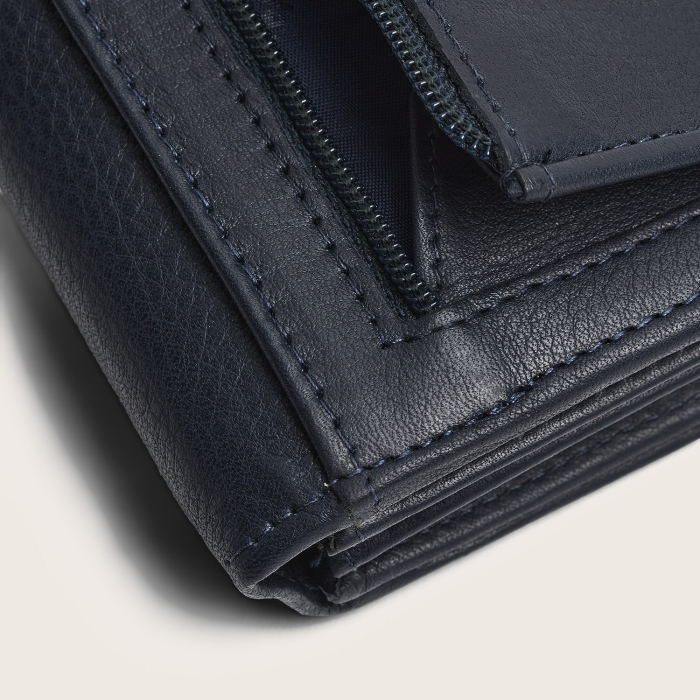 Portofel dama, The Chesterfield Brand, cu protectie anti scanare RFID, din piele naturala Valetta, Bleumarin [7]