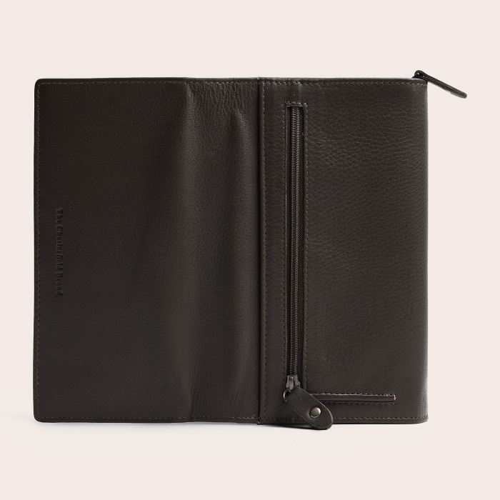 Portofel dama, The Chesterfield Brand, cu protectie anti scanare RFID, din piele naturala Valetta, Gri argila [8]
