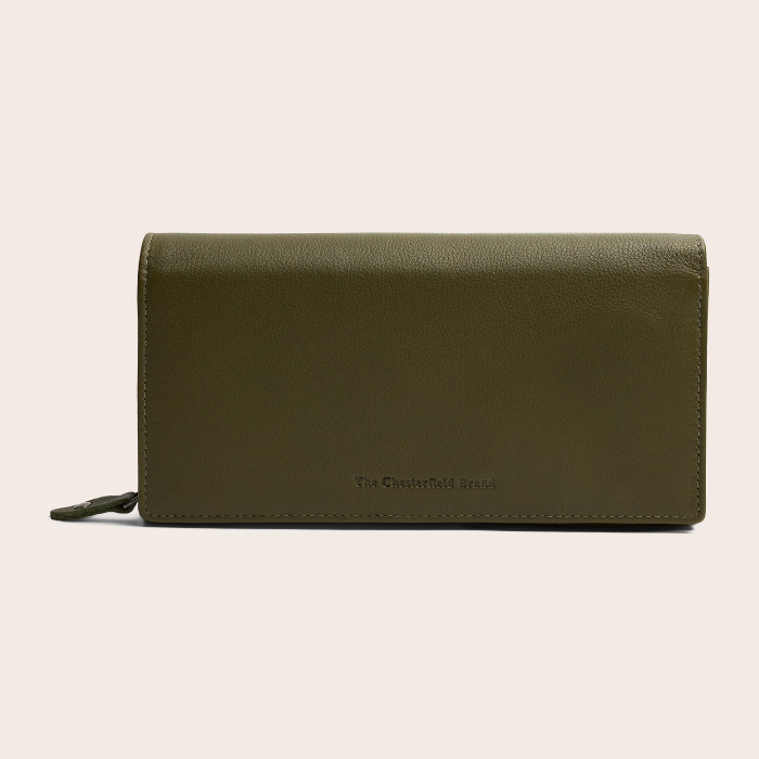 Portofel dama, The Chesterfield Brand, cu protectie anti scanare RFID, din piele naturala Valetta, Verde olive [4]
