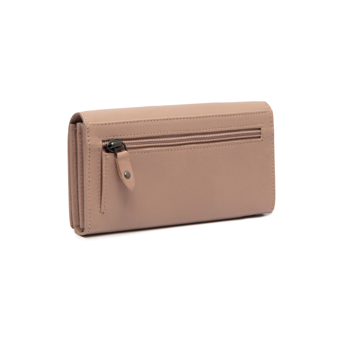 Portofel dama, The Chesterfield Brand, cu protectie anti scanare RFID, din piele naturala Valetta, Roz pudra [6]