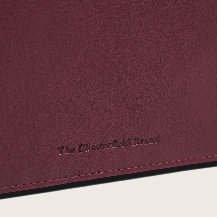 Portofel dama, The Chesterfield Brand, cu protectie anti scanare RFID, din piele naturala Valetta, Rosu inchis [8]