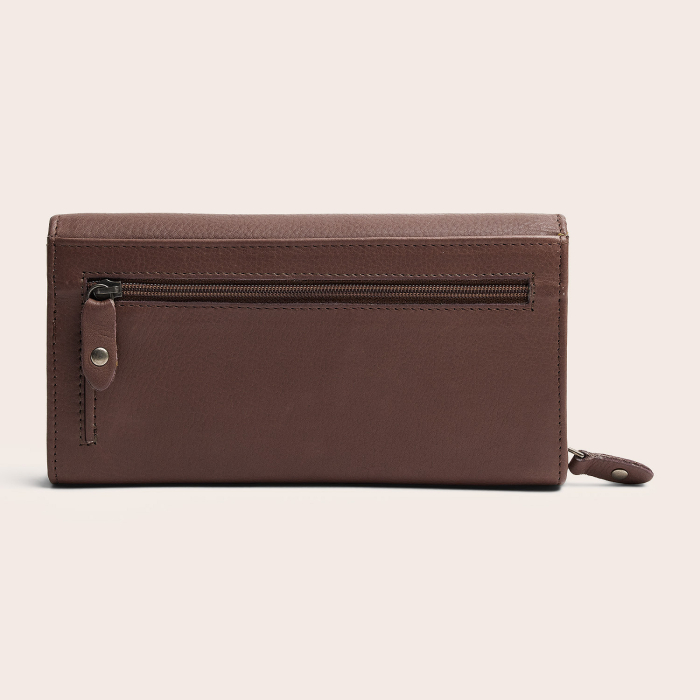 Portofel dama, The Chesterfield Brand, cu protectie anti scanare RFID, din piele naturala Valetta, Taupe inchis [11]