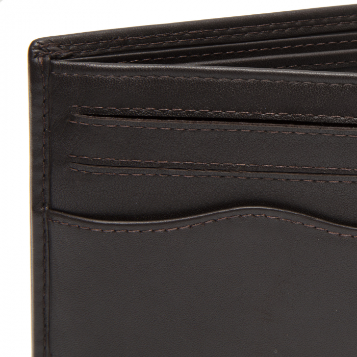 Portofel de barbati, The Chesterfield Brand, cu protectie anti scanare RFID, din piele naturala, Lynnwood, Maro inchis [4]