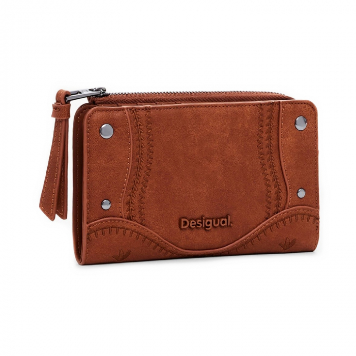 Portofel de dama, Desigual, seria Embro Patch Emma, Maro camel [1]
