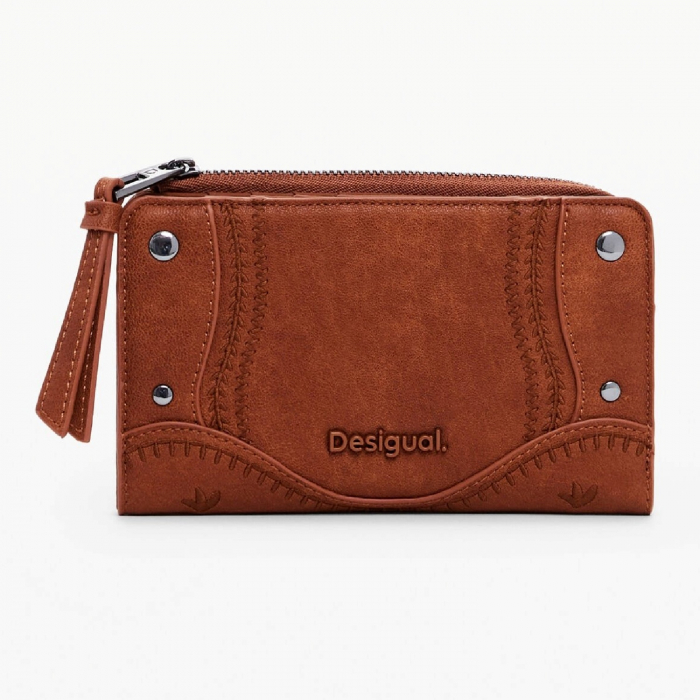 Portofel de dama, Desigual, seria Embro Patch Emma, Maro camel [3]