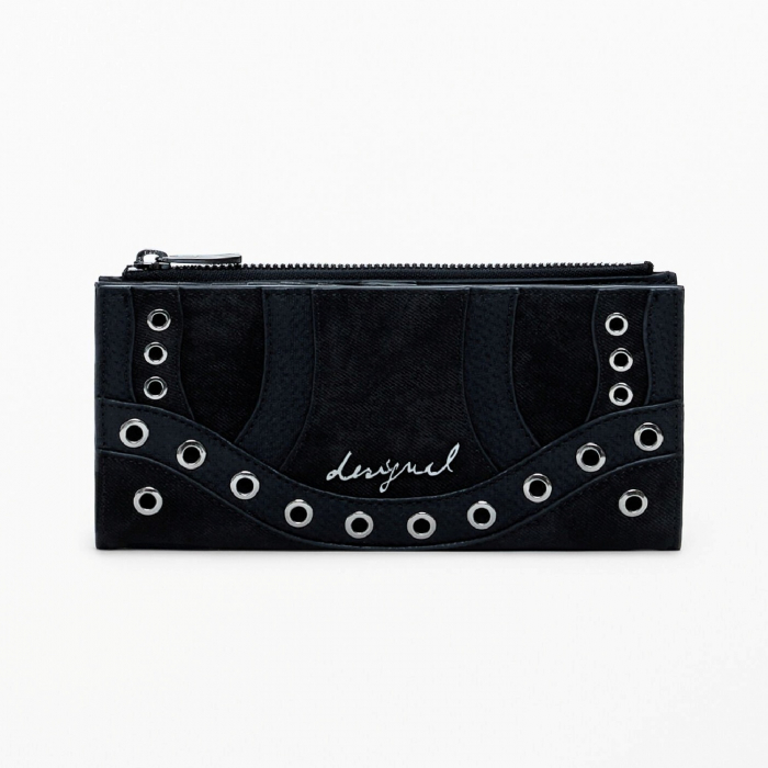 Portofel de dama, Desigual, seria Snake Patch Pia, Negru [3]