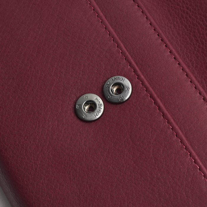Portofel de dama, din piele naturala cu protectie RFID, The Chesterfield Brand, Orveta - Visiniu [8]