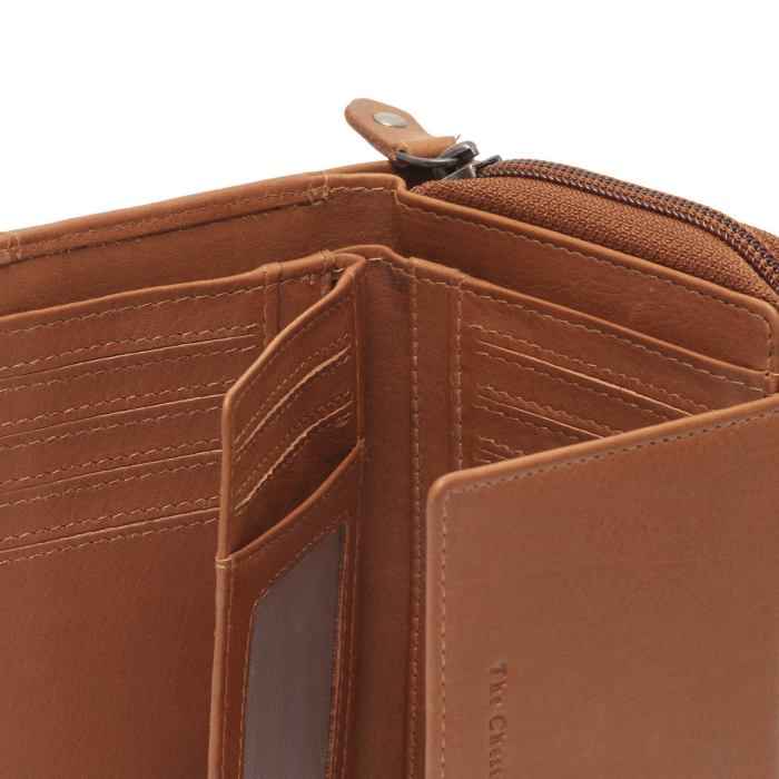 Portofel de dama, din piele naturala cu protectie RFID, The Chesterfield Brand, Orveta - Maro coniac [4]