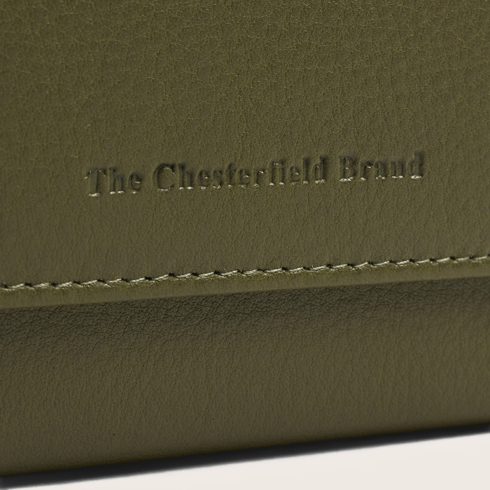 Portofel de dama, din piele naturala cu protectie RFID, The Chesterfield Brand, Orveta - Verde olive [10]
