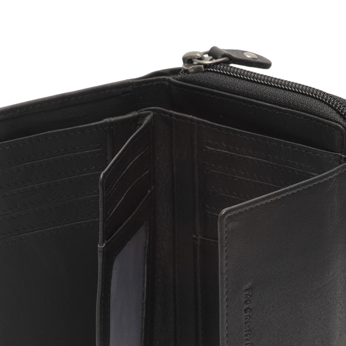 Portofel de dama, din piele naturala cu protectie RFID, The Chesterfield Brand, Orveta - Negru [4]