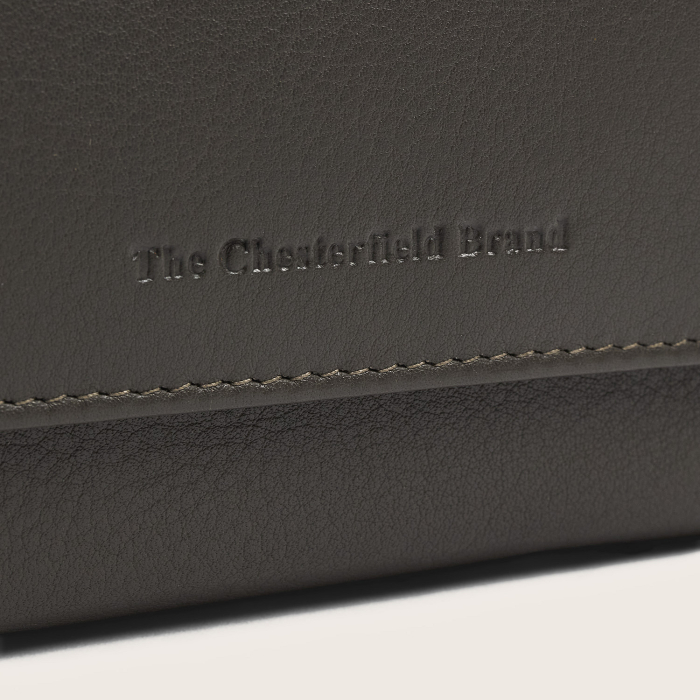 Portofel de dama, din piele naturala cu protectie RFID, The Chesterfield Brand, Orveta - Gri argilos [9]