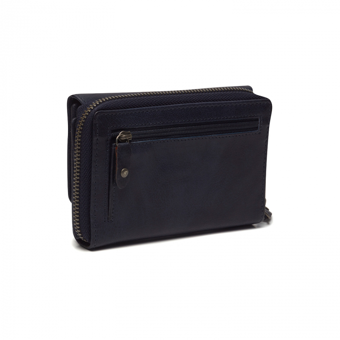 Portofel de dama din piele naturala cu protectie RFID, The Chesterfield Brand, Rhodos, Bleumarin [2]