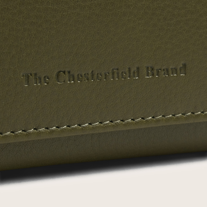 Portofel de dama, din piele naturala cu protectie RFID, The Chesterfield Brand, Zelan - Verde olive [10]