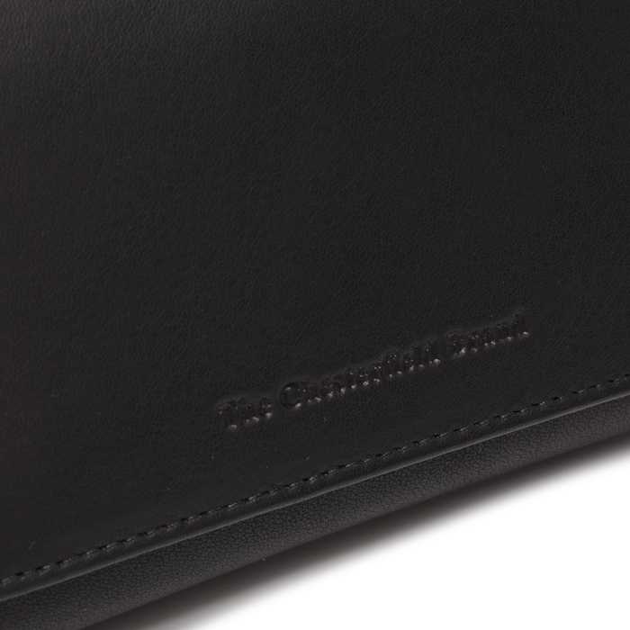 Portofel de dama, din piele naturala cu protectie RFID, The Chesterfield Brand, Zelan - Negru [5]