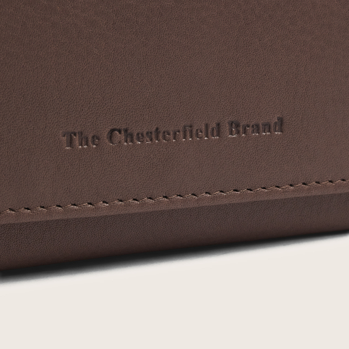 Portofel de dama, din piele naturala cu protectie RFID, The Chesterfield Brand, Zelan - Taupe inchis [7]
